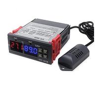 STC-3028 Termostato digital para incubadora, controlador de temperatura, termorregulador, calefacción, refrigeración, 12 V/24 V/110-220 V, control de humedad, uso en interiores, automatización del