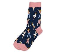 STC - Calcetines de baile con diseño de pasión T36-38, multicolor, 37