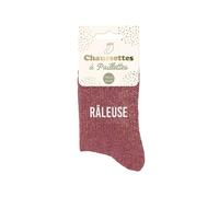 STC Calcetines "Rastradora" rosa lentejuelas multicolor Talla M