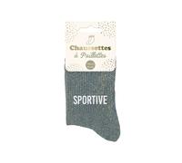 STC Calcetines deportivos con lentejuelas, multicolor, M