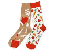 STC - Par de calcetines de algodón pasión cocina hombre