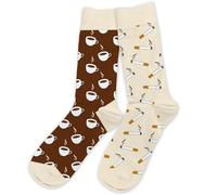 STC Par de calcetines no coincidentes - Café Clope, multicolor, Talla única