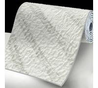 STCERY Carta Da Parati Isolante Per Pareti Interne 11 Mm, Autoadhesivo, Rotolo Di Carta Da Parati Con Diseño 3D De Imitación Piedra, Fácil De Instalar(White 2)