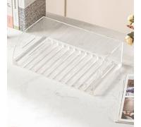 STCERY Expositor De Baldosas De Porcelana, Estante De Almacenamiento con Ranuras para Azulejos, Expositor De Acrílico, Organizador De Muestras De Azulejos(Clear,36 * 11 * 21cm/14.2 * 4.3 * 8.3in)
