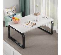 STCERY Mesa Baja De Tatami Japonesa, Mesa De Centro De Comedor con Amplio Tablero, Estilo Suelo, para Ventana Flotante, Salón De Té, Balcón, Exterior(Black,100 * 50 * 40cm/39.4 * 19.7 * 15.7in)