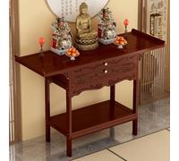 STCERY Mesa De Altar De Meditación con Almacenamiento, Altar De Santuario De Estilo Chino con Cajón, Mesa De Ofrenda con Estatua De Buda, para Hogares, Templos(Red,80cm/31.5in)