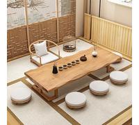 STCERY Mesa De Centro Japonesa De Madera Maciza, Mesa De Té Estilo Tatami Baja Japonesa, Diseño Sencillo Y Moderno, para La Decoración del Hogar(160 * 60 * 35cm/63 * 23.6 * 13.8in)
