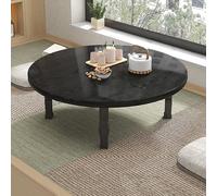 STCERY Mesa De Piso Japonesa De Madera, Mesa Baja De Tatami, Diseño Plegable, Escritorio Ensanchado, Ahorra Espacio, para Sala De Estar, Comedor Y Oficina(Black 1,80 * 80 * 30cm/31.5 * 31.5 * 11.8in)
