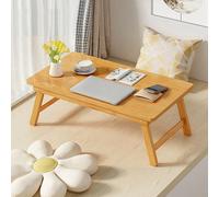 STCERY Mesa De Suelo De Tatami Japonesa, Mesa Portátil con Patas Plegables, Ideal para Sentarse En El Suelo, Diseño Bajo, Sencillo, Ahorra Espacio(Beige,80 * 27 * 34cm/31.5 * 10.6 * 13.4in)