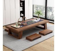 STCERY Mesa De Tatami Japonesa, Mesa De Centro Baja Japonesa para Comedor, para Sentarse En El Suelo, Madera Maciza Firme, para Sala De Estar, Salón De Té(120 * 60 * 35cm/47.2 * 23.6 * 13.8in)
