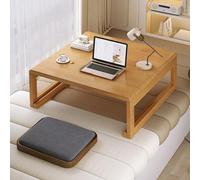 STCERY Mesa Portátil De Estilo Tatami, Mesa Baja De Bambú para Café O Té, Plegable, Ideal para Sentarse En El Suelo, Superficie Lisa, No Requiere Montaje(Wood 2,60 * 60 * 30cm/23.6 * 23.6 * 11.8in)