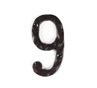 STCREE Números de casa de hierro fundido, 14,5 cm, números de buzón para casa, buzón, apartamento, hotel, puerta, gabinete (9)