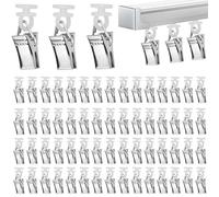 STCRERAG 60PCS Clips para Cortinas con Ruedas, Ganchos para Cortinas con Pinza y Rueda, Clips para Colgar Cortinas de Metal y Plástico, Pinzas para Cortinas para Riel de Cortina de Ventana Cocina Baño