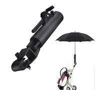 STCRERAG Soporte para paraguas de golf, universal, ajustable, para carrito de golf, para carrito de golf, accesorio de golf (negro)