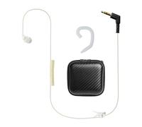 stdgove Auricular táctico de policía encubierto de 3,5 mm, microaltavoz HDLO sin cámara, diseño solo escucha para seguridad de las fuerzas del orden, uso durante todo el día, funciona con la mayoría