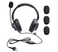 stdgove Auriculares de 2 pines con micrófono y cancelación de ruido, orejeras de radio para Midland gxt x-tra Xtra x Talker gmrs GTX 1000 1000g 1050 gxt1000vp4 t51r lxt600pa (binaural)