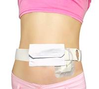 STDNERY Cinturón For Sonda Gástrica, Cinturón For Diálisis Peritoneal Abdominal Con Bolsillo For Catéter, Soporte For Sondas De Gastrostomía Y Accesorios(White)