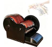 STDZQCWY Máquina Cardadora De Lana Manual, Máquina Cardadora De Fibra De Doble Tambor con Dientes De Cardado De Metal Fino, Herramienta Portátil para Peinar Lana, para Procesar Lana Cruda, Alpaca