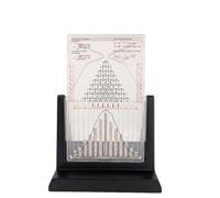 STDZQCWY Tablero De Galton, Demostrador De Distribución De Probabilidad De Curva De Campana Normal, Modelo Estadístico Triangular para La Enseñanza