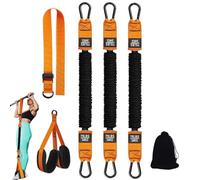 Steadilty Pull Up Band, Briskrhythm Pull Up Bands, Heavy-Duty Resistance Band For Solo Training, with Feet/Knee Rest and 2-4 Assistance Bands, Height Adjustable (225Lbs,No Handle)
