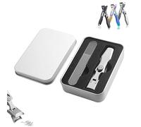 Steadily Nail Clippers, Portable Ultra Sharp Nail Clipper, Stainless Steel Splashless Nail Clippers, Professional Nail Clippers, Multifunctional Nail Clippers(Silver With Packaging Box)