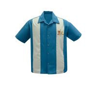 Steady Clothing The Mickey Pacific Rockabilly Tiki Botón Abajo Camisa ST35374