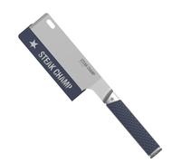 Steak Champ Espátula de Cocina Multifuncional Flip & Cut: Utensilio de Cocina de Acero Inoxidable con Mango Antideslizante, Incluye Protector de Cuchilla