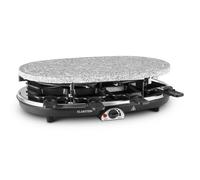 Steaklette Raclette con grill 1500W Placa de granito natural 8 personas