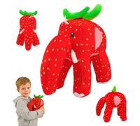 Steal a Brainrot De Peluche, Peluche De Robar Un Cerebro, Italian Brainrot Peluche, Divertido Meme Italiano de Animal de Peluche,Divertido Regalo para los Fans,para decoración (Elefante de fresa)