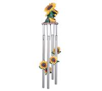 StealStreet SS-G-41805 Wind Chime Round Top Sunflowers Hanging Porch Garden Decoration Decor