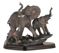 StealStreet SS-G-54070 Family of Wild Elephant Animals Figurine Statue Sculpture