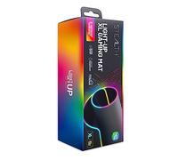 STEALTH Alfombrilla para juegos XL con luz LED compatible con PC y consolas, antideslizante, duradera y cómoda para juegos con hasta 13 efectos de iluminación RGB
