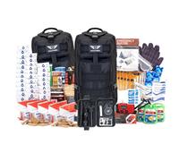 Stealth Angel 5 Person Black 72 Hour Emergency Kit Survival Bag for Earthquakes Hurricanes and Other Natural Disasters
