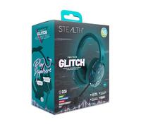 STEALTH Auriculares Gaming Panther Glitch - Verde Azulado, Over Ear compatibles con PS4/PS5, Xbox, Switch, PC con micrófono Flexible, Jack de 3.5mm, Cable de 1.5m, Ligero, cómodo y Duradero