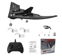 Stealth Bomber, Fx632 B-2 Remote Control Fighter, Foam Model Aircraft Drone Toy, Suitable for Children and Adults(3 Battery)