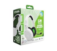 Stealth C6-100 Blanco/Verde Casco Gaming Over Ear para PS4/PS5, Xbox, Nintendo Switch, PC, Micrófono Flexible, Conector de 3.5mm, Cable 1.5m, Ligero, cómodo y Duradero