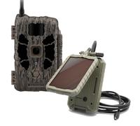 Stealth CAM Deceptor MAX Dual Sim 40MP Photo & 1440P QHD Video No-GLO LED Hunting Cellular Trail Camera and Sol-Pak Solar Battery Pack, Disponible en AT&T y Verizon