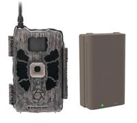 Stealth CAM Deceptor NO GLO - Detección de 80 pies y Rango IR de 40 MP, Foto 1440P HD, Captura de Video, cámara de rastreo Celular de Caza y Cartucho de batería Recargable de Litio FieldMax, Red Dual