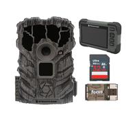 Stealth Cam Lector/visor de tarjetas SD con pantalla táctil LCD de 4.3 pulgadas y paquete de detección táctil con cámara de rastreo de 14 MP con video, tarjeta de memoria de 32 GB y lector de tarjetas