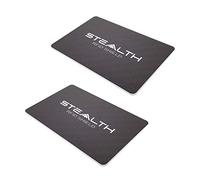 Stealth Shield Tarjeta Bloqueo RFID - Dispositivo de Bloqueador RF/NFC para Protección de Tarjetas Bancarias - Seguridad contra Escaneo Ilegal sin Contacto (Negro - Paquete Doble)