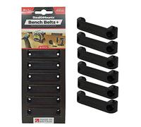 StealthMounts Black Bench Belt Plus - Soporte Universal para Herramientas | Cinturón de Banco + Juego | Colgador de Herramientas Herramientas eléctricas, Cinta métrica y Clips de