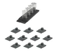 StealthMounts Cajón colmena ½ portalámparas - 10 unidades | Organizador modular de herramientas de cajón | TPE moldeado por inyección | Fabricado en el Reino Unido