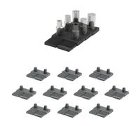 StealthMounts Cajón colmena ¼ portalámparas - Paquete de 10 | Organizador modular de herramientas de cajón | TPE moldeado por inyección | Fabricado en el Reino Unido