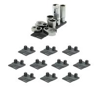 StealthMounts Drawer Hive - Soporte para llaves de vaso de 3/8 pulgadas, paquete de 10 unidades, organizador modular de herramientas de cajón, TPE moldeado por inyección, fabricado en el Reino Unido