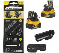 StealthMounts Negro 45° & 90° Porta Puntas para Dewalt | Soportes de brocas DeWalt | Soporte de brocas para impactos y taladros DeWalt (paquete de 2)