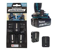 StealthMounts Negro Stubby Porta Puntas para Makita| Soportes de brocas Makita | Soporte de brocas para impactos y taladros Makita (paquete de 3)