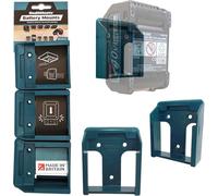 StealthMounts Soporte de batería Makita de 40 V, paquete de 6, azul, plástico