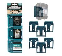 StealthMounts Soporte de batería Makita de 40 V, paquete de 6, azul, plástico