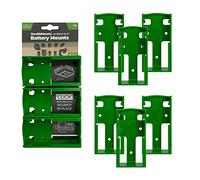 StealthMounts Soportes de batería para Festool 18v | Porta Baterías para Stanley Festool 18v | Paquete de 6 | Organizadores de batería verde para Festool 18v