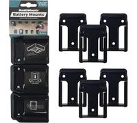 StealthMounts Soportes de batería para Makita 12v | Porta Baterías para Makita 12v | Paquete de 6 | Organizadores de batería Negros para Makita 12v